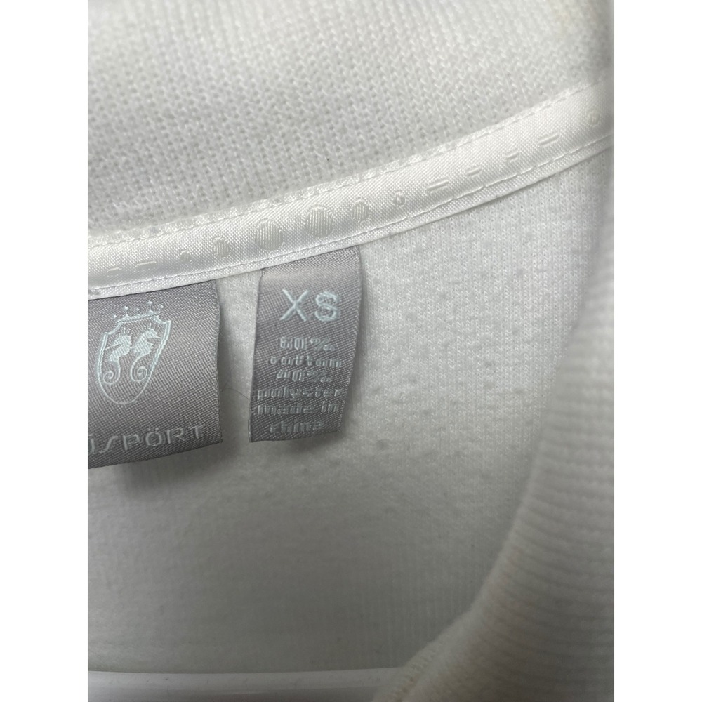 NuiSport Ritz Carlton Amelia Island White Full straight Zip Jacket Womens XS - Picture 4 of 7